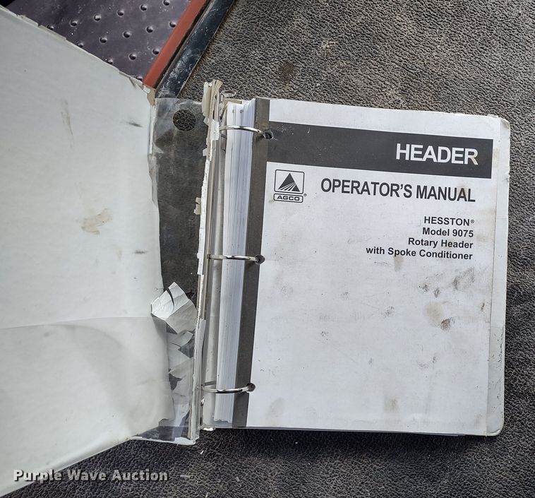 image for item DR8037 2005 Hesston 9260  windrower