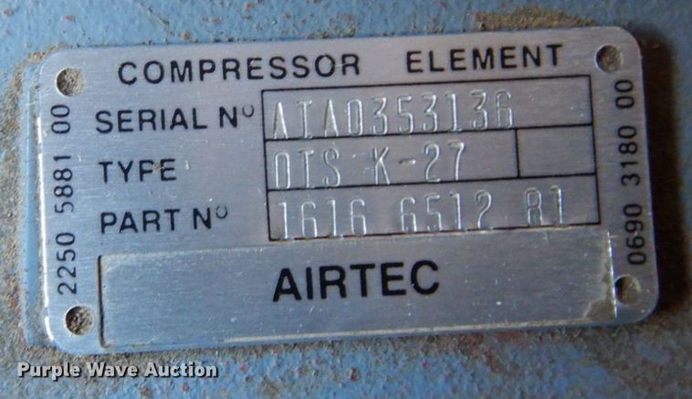image for item DR8045 2003 Atlas Copco XAS96  air compressor