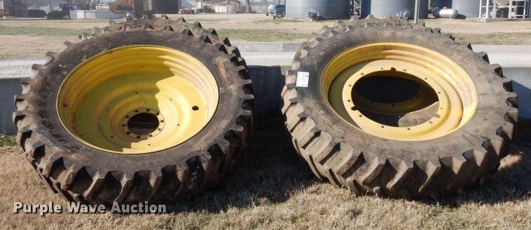 image for item DR8046 (4) Firestone 480/80R50 tires and wheels