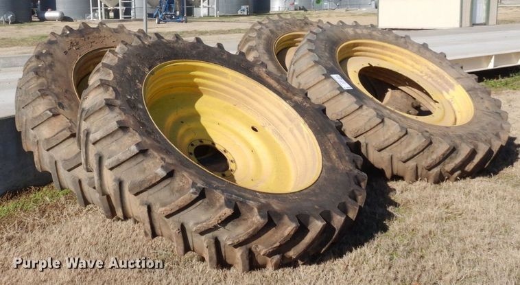 image for item DR8046 (4) Firestone 480/80R50 tires and wheels