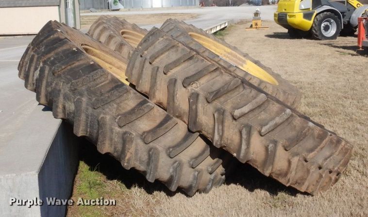 image for item DR8046 (4) Firestone 480/80R50 tires and wheels