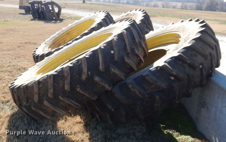 image for item DR8046 (4) Firestone 480/80R50 tires and wheels