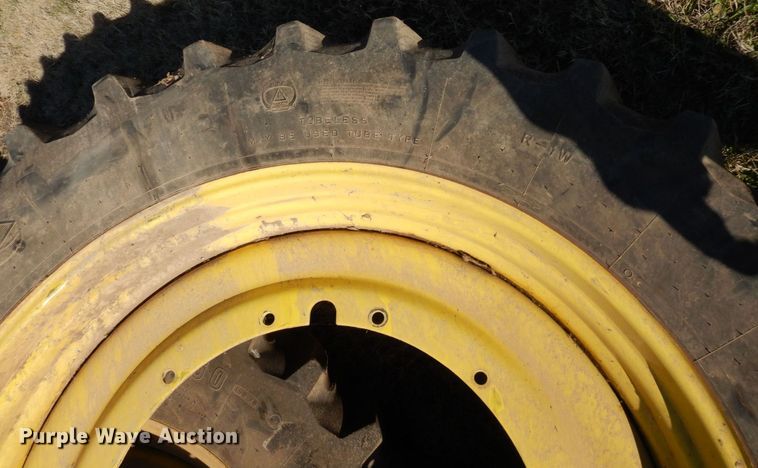 image for item DR8046 (4) Firestone 480/80R50 tires and wheels