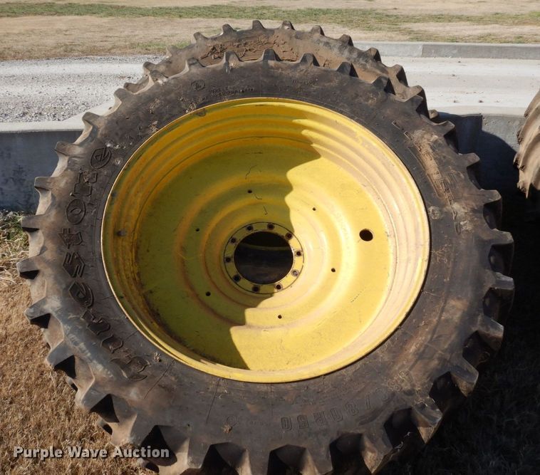 image for item DR8046 (4) Firestone 480/80R50 tires and wheels