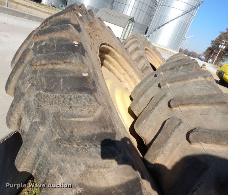 image for item DR8046 (4) Firestone 480/80R50 tires and wheels