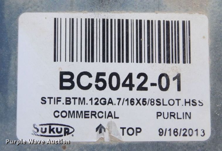 image for item DR8053 Approximately 74 Sukup grain bin stiffeners