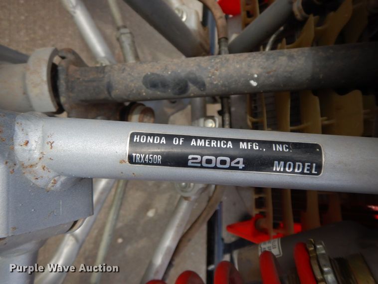 image for item HG9259 2004 Honda TRX450R Sportrax  ATV