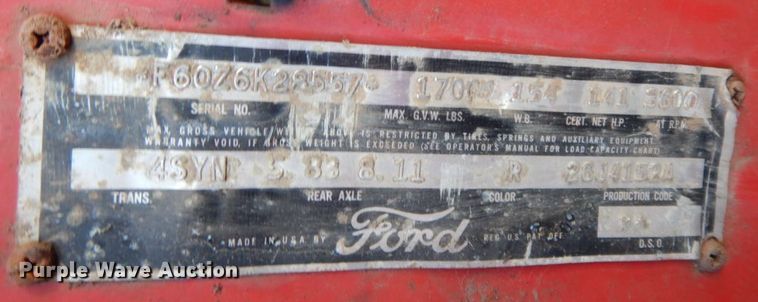 image for item HG9335 1956 Ford F600  applicator truck