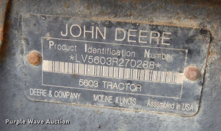 image for item HG9340 2008 John Deere 5603  MFWD tractor