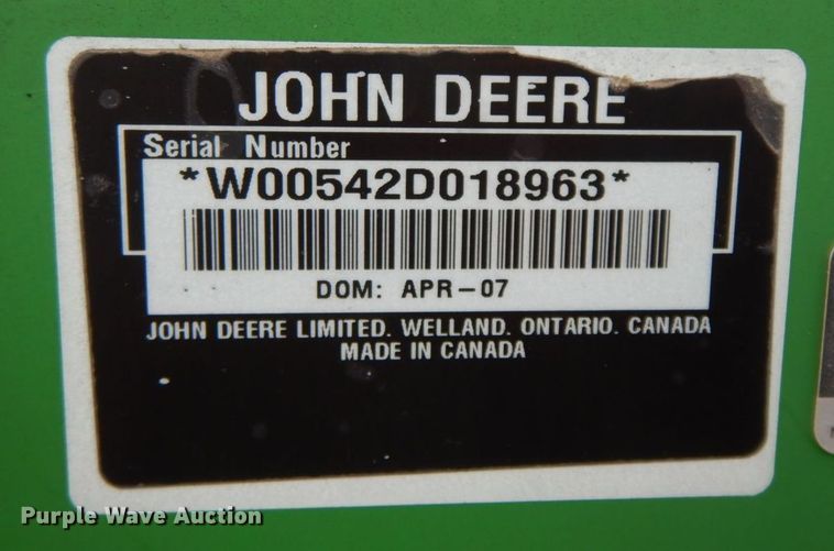 image for item HG9341 John Deere 542  loader