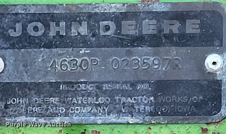 image for item IU9918 1976 John Deere 4630  tractor