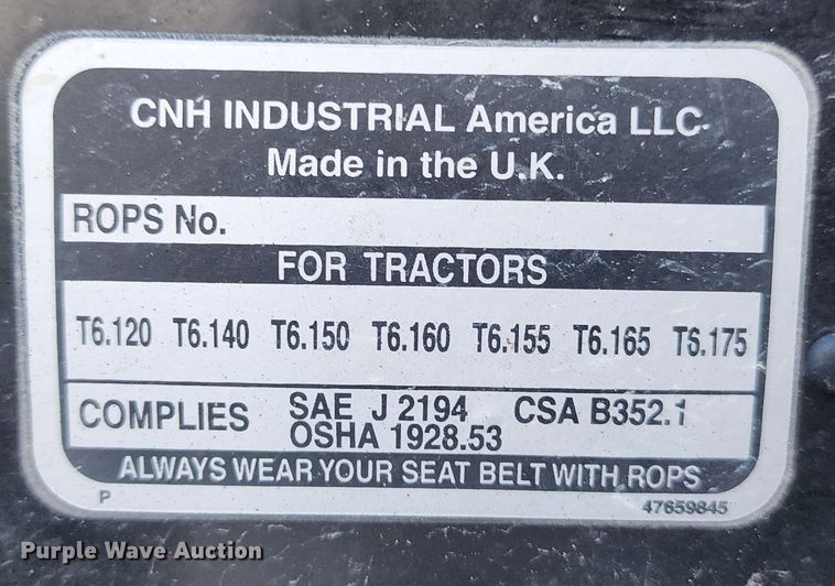 image for item JC9947 2014 New Holland T6.165  MFWD tractor