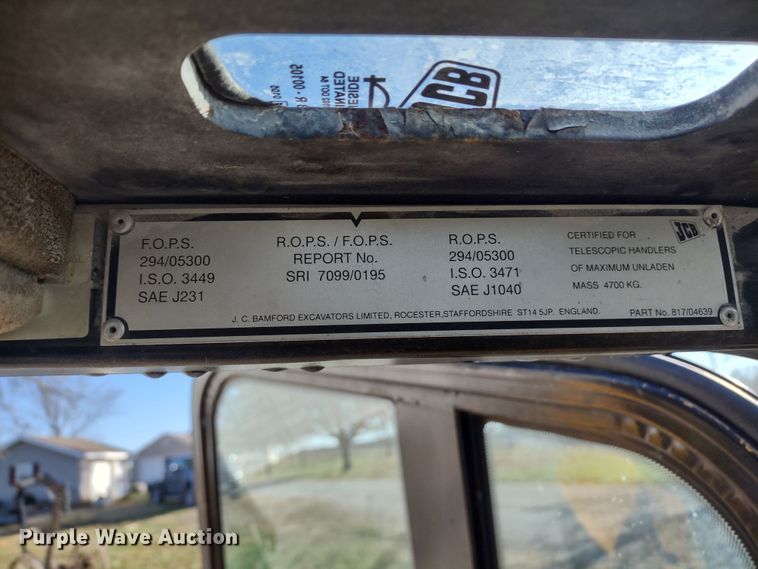 image for item JK9042 1998 JCB 520  telehandler