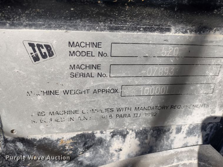 image for item JK9042 1998 JCB 520  telehandler