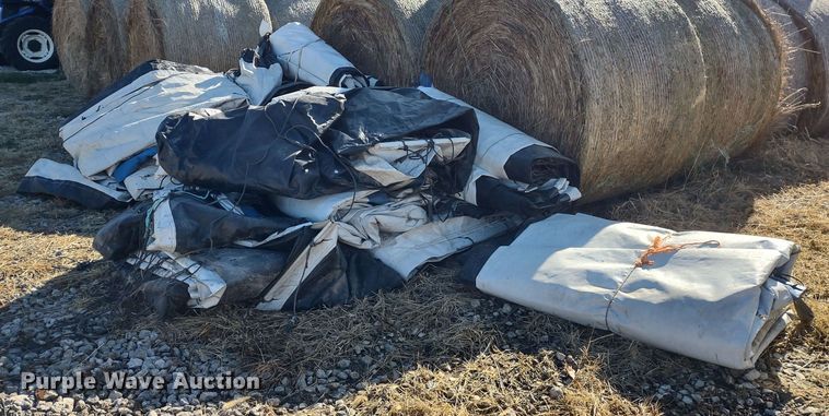image for item JK9045 Approximately 10 Western Ag hay tarps