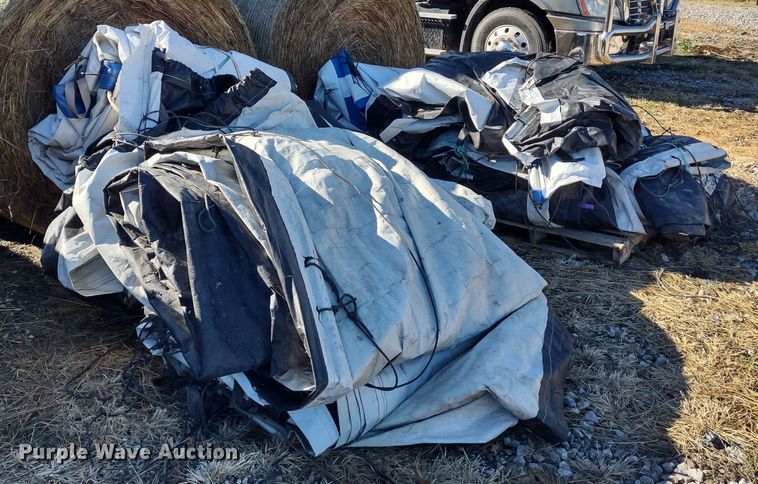 image for item JK9045 Approximately 10 Western Ag hay tarps