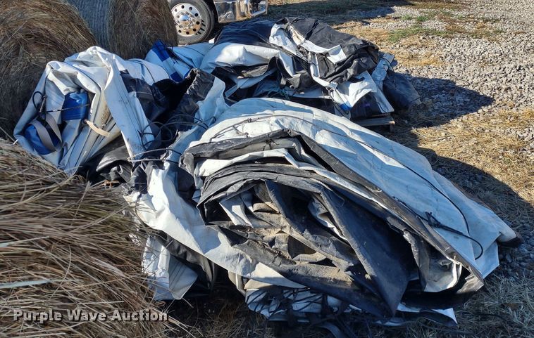 image for item JK9045 Approximately 10 Western Ag hay tarps