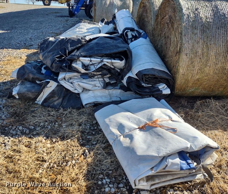 image for item JK9045 Approximately 10 Western Ag hay tarps