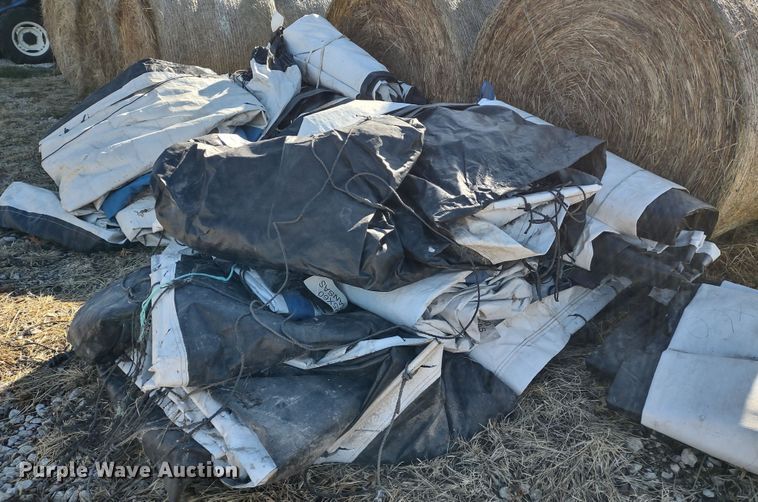 image for item JK9045 Approximately 10 Western Ag hay tarps