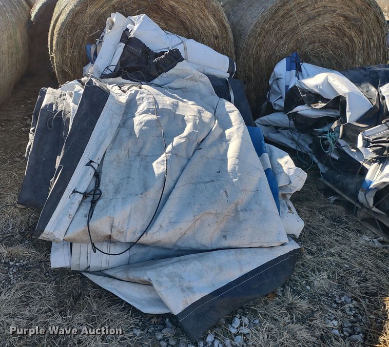 image for item JK9045 Approximately 10 Western Ag hay tarps