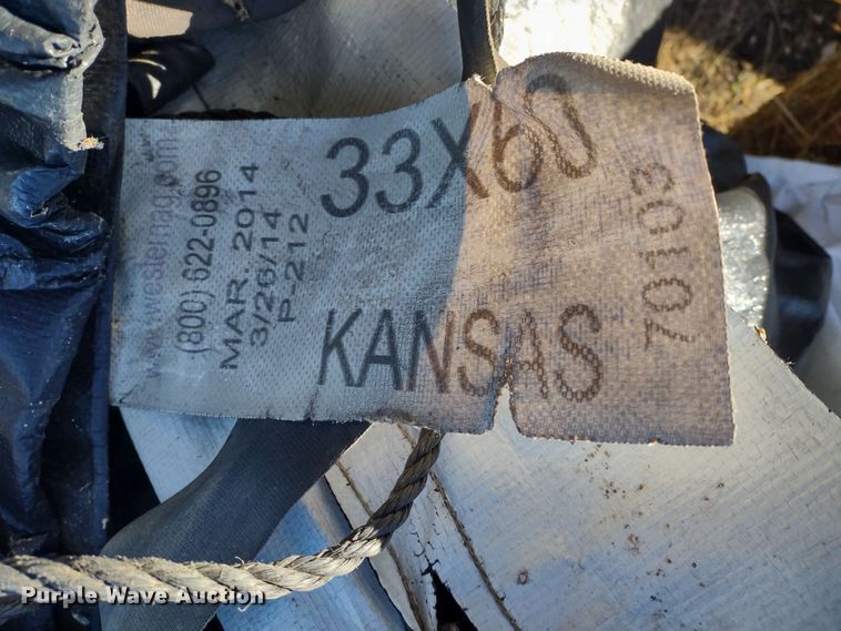 image for item JK9045 Approximately 10 Western Ag hay tarps