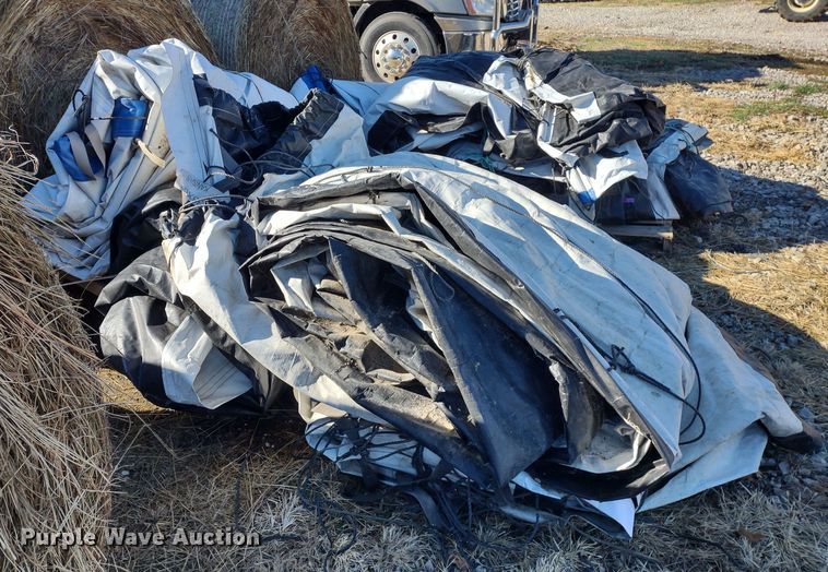 image for item JK9045 Approximately 10 Western Ag hay tarps
