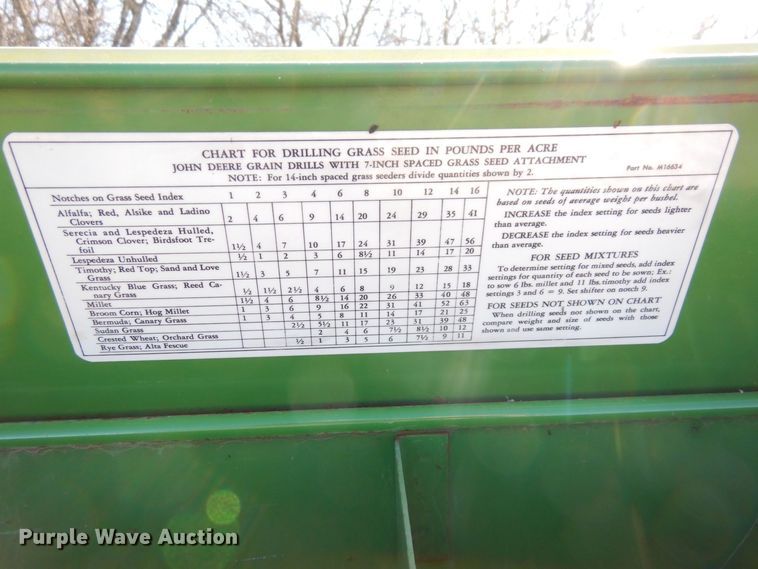 image for item JK9083 John Deere 8200  grain drill