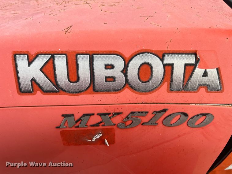 image for item JU9771 Kubota MX5100  MFWD tractor