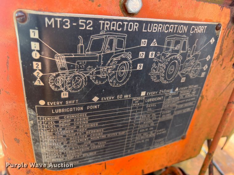 image for item JU9787 Geaapycb MT3-52  MFWD tractor