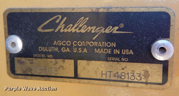 image for item JX9085 2008 AGCO Challenger RB563  round baler