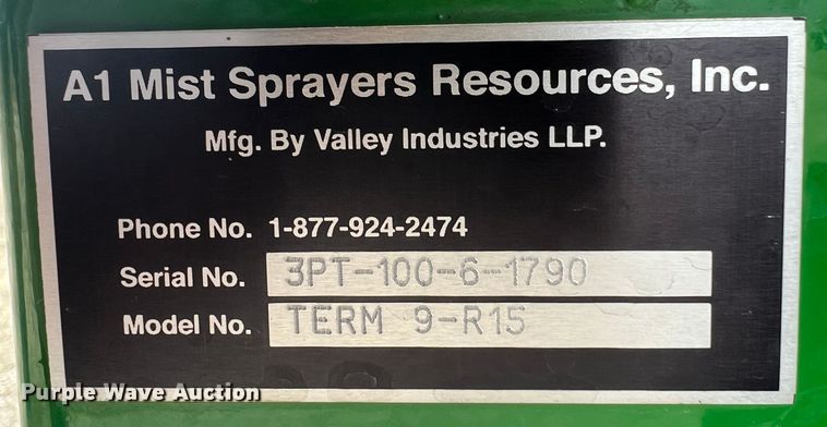image for item KJ9078 A1 Mist Sprayers Terminator 9-R15  sprayer