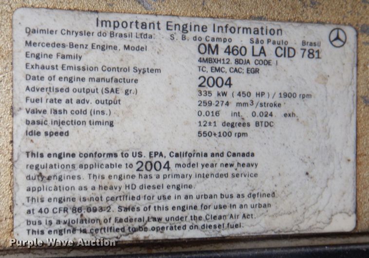 image for item KW9681 2005 Sterling LT9500  feed delivery truck