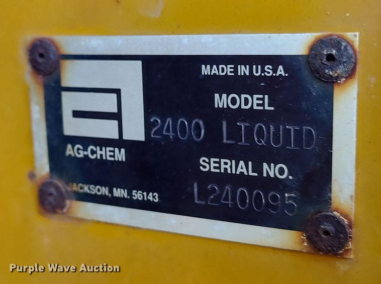 image for item LK9436 2010 Ag-Chem TerraGator 9203  sprayer