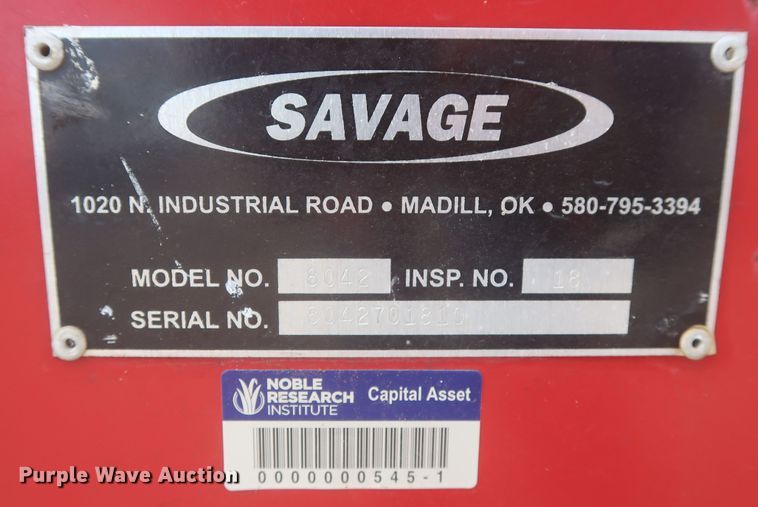 image for item LP9046 2015 Savage 8042  nut harvester