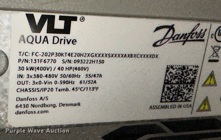 image for item MJ9258 VLT Aqua Drive VFD  pump controller