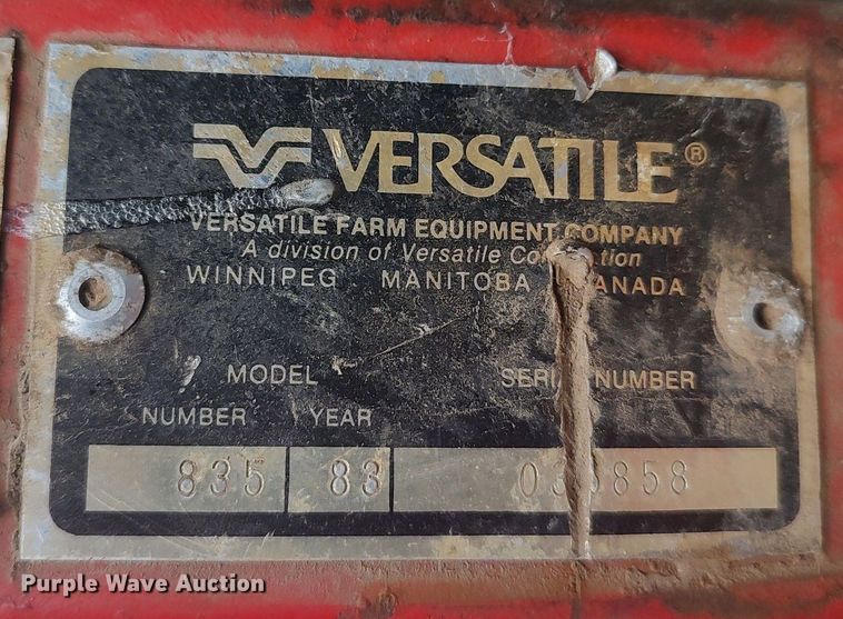 image for item MM9809 1983 Versatile 835  4WD tractor