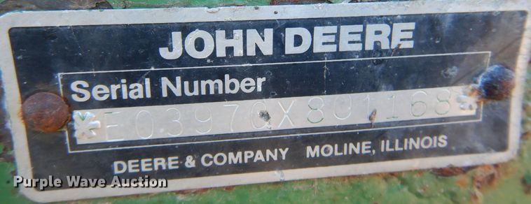 image for item MM9831 1989 John Deere 3970  forage harvester
