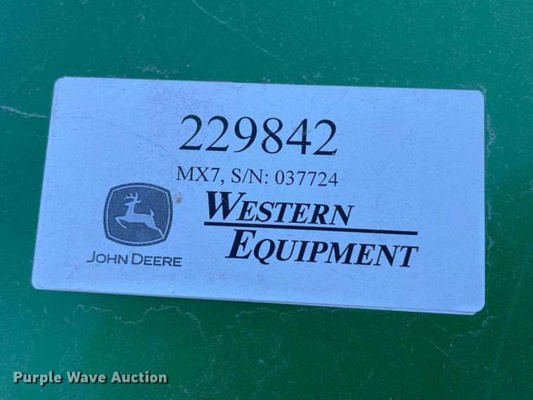 image for item MT9952 John Deere MX7  rotary mower