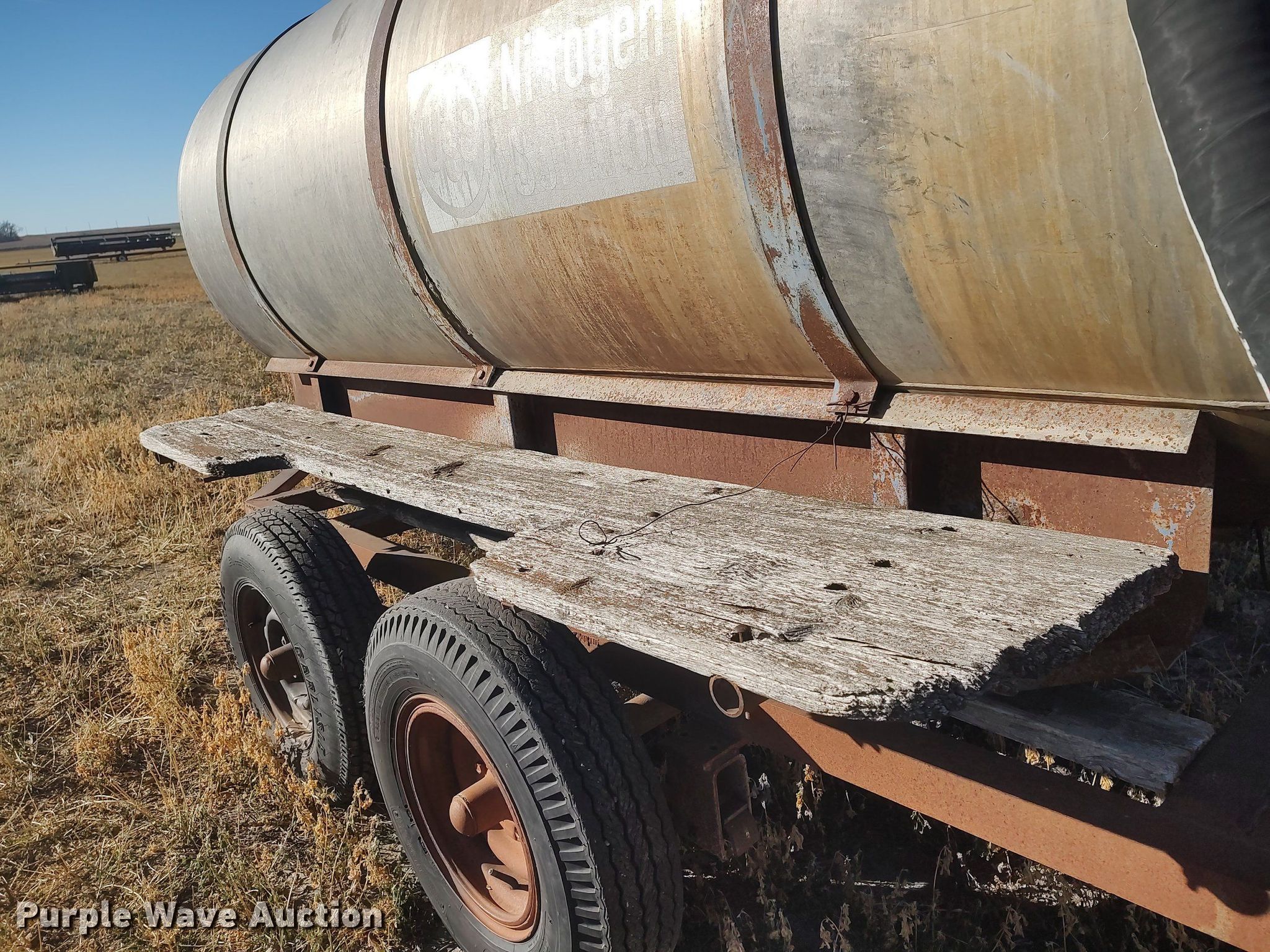 Shop built tank trailer in Agra, KS Item DO3671 sold Purple Wave