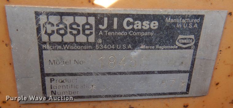 image for item DF8250 1993 Case 1845C  skid steer loader