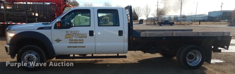 image for item DI6893 2015 Ford F550 Super Duty XL  Crew Cab flatbed truck