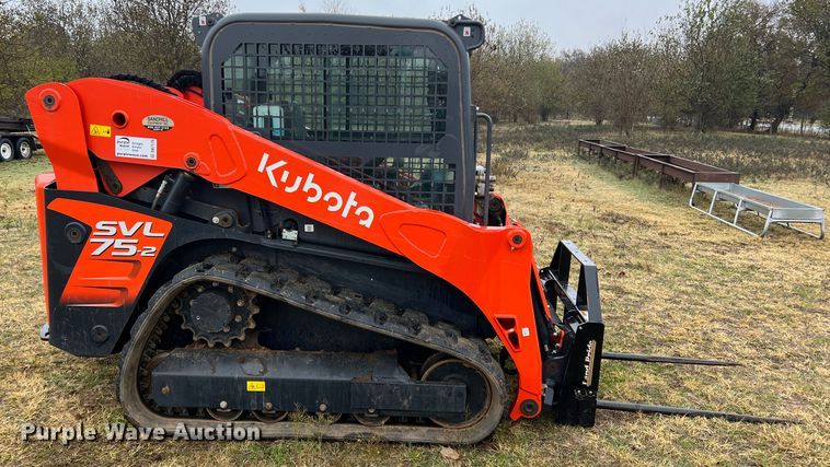 image for item DK7179 2021 Kubota SVL75-2  tracked skid steer loader