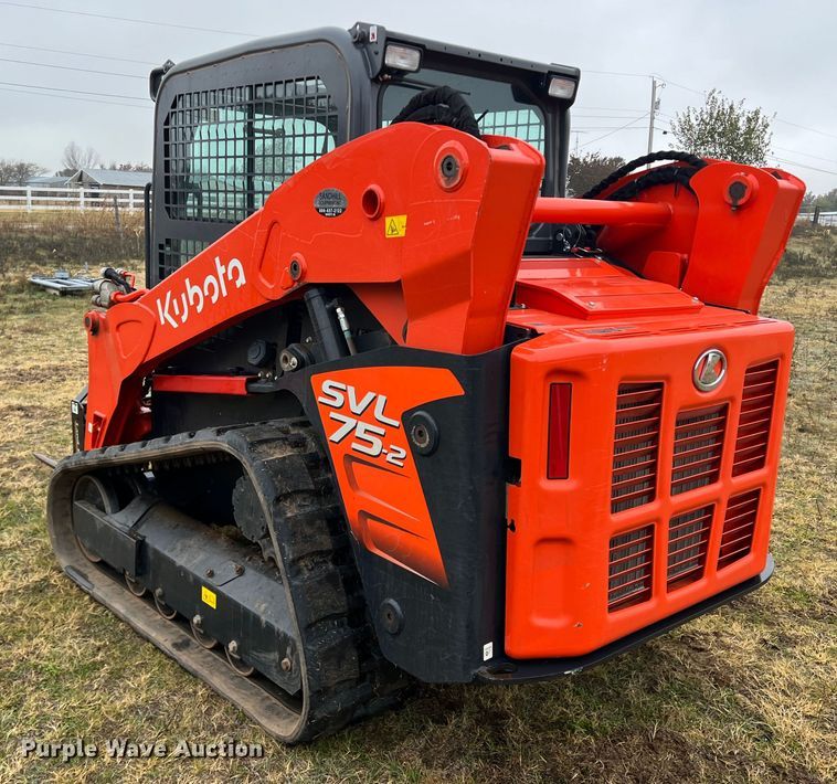 image for item DK7179 2021 Kubota SVL75-2  tracked skid steer loader