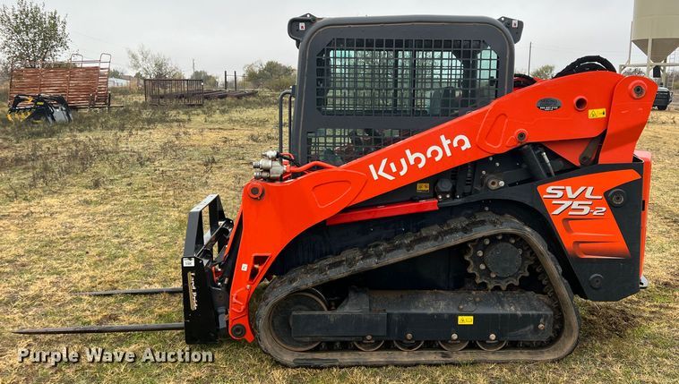 image for item DK7179 2021 Kubota SVL75-2  tracked skid steer loader