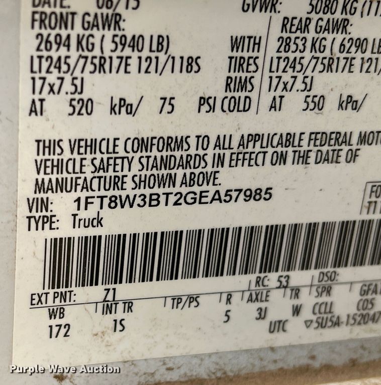 image for item DM2539 2016 Ford F350 Super Duty  Crew Cab pickup truck