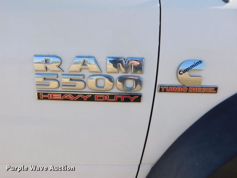 image for item DM2549 2013 Dodge Ram 5500  Crew Cab flatbed truck