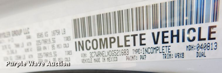 image for item DM2549 2013 Dodge Ram 5500  Crew Cab flatbed truck