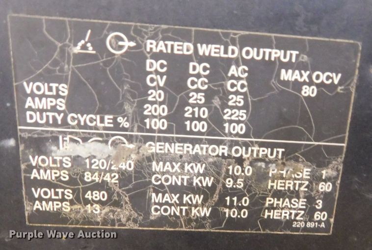 image for item DM2550 Miller Bobcat  welder