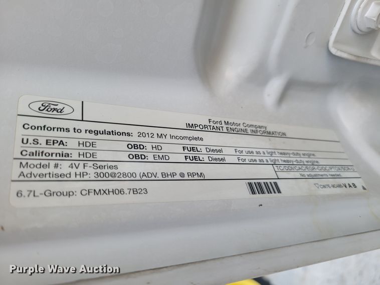 image for item DM8159 2012 Ford F550 Super Duty XL  utility / service truck