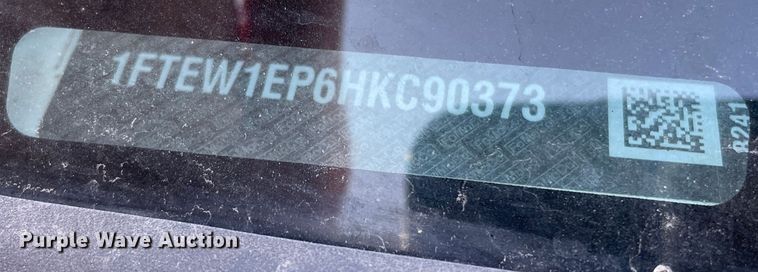 image for item DN4505 2017 Ford F150  SuperCrew pickup truck